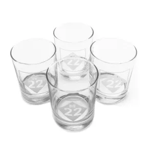 M22 ROCKS GLASS SET OF FOUR