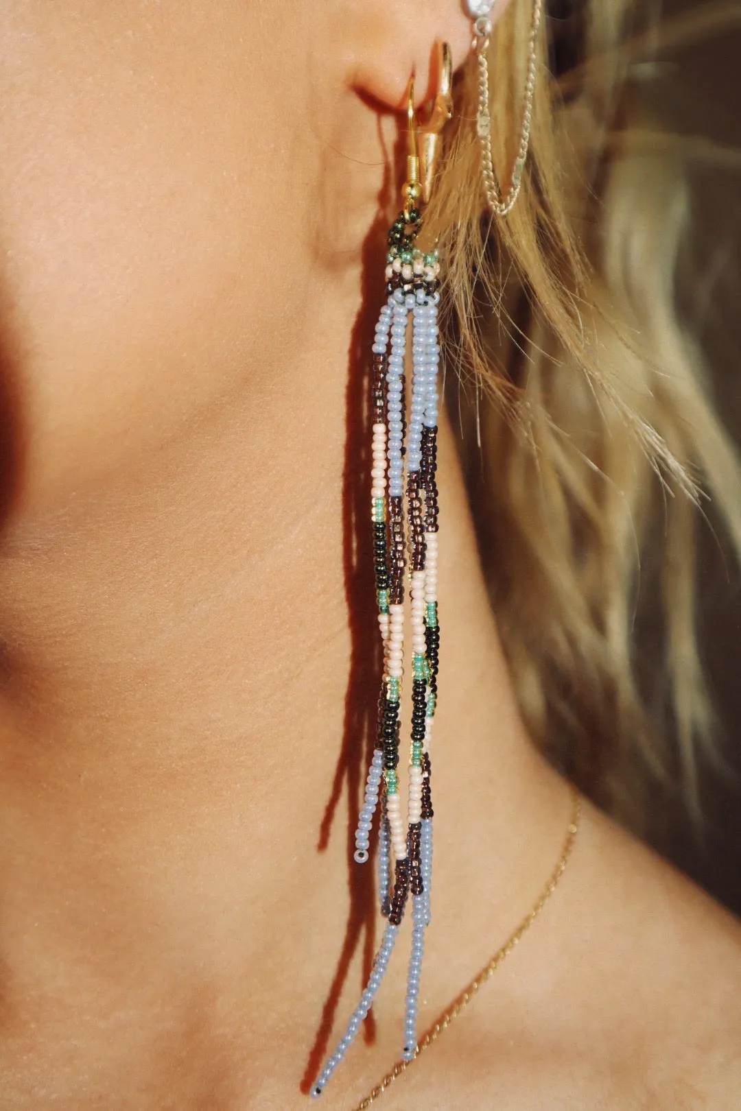 Marcella Fringe Beaded Earring