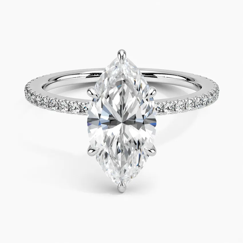 Marquise Demi Diamond Engagement Ring [Setting Only] - EC110M