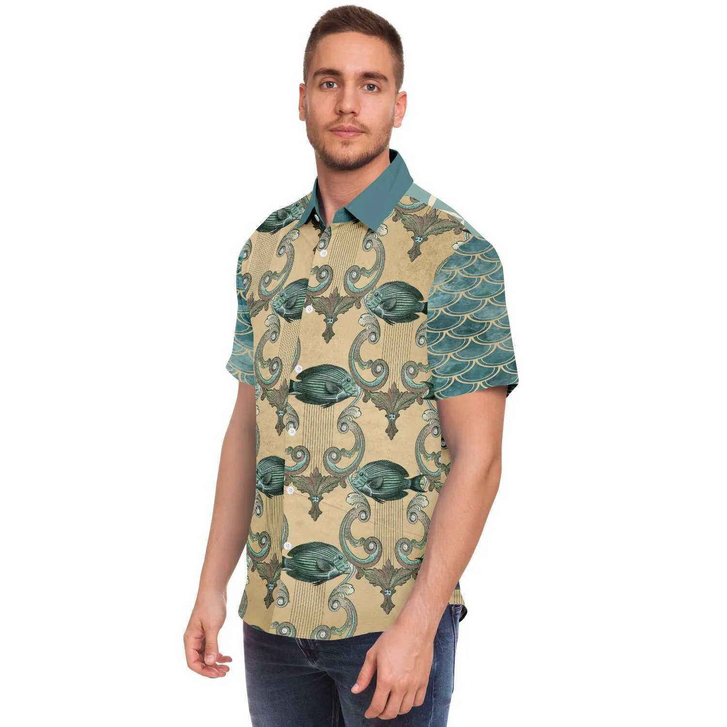 Mermaid's Tale S/S Button Down Shirt