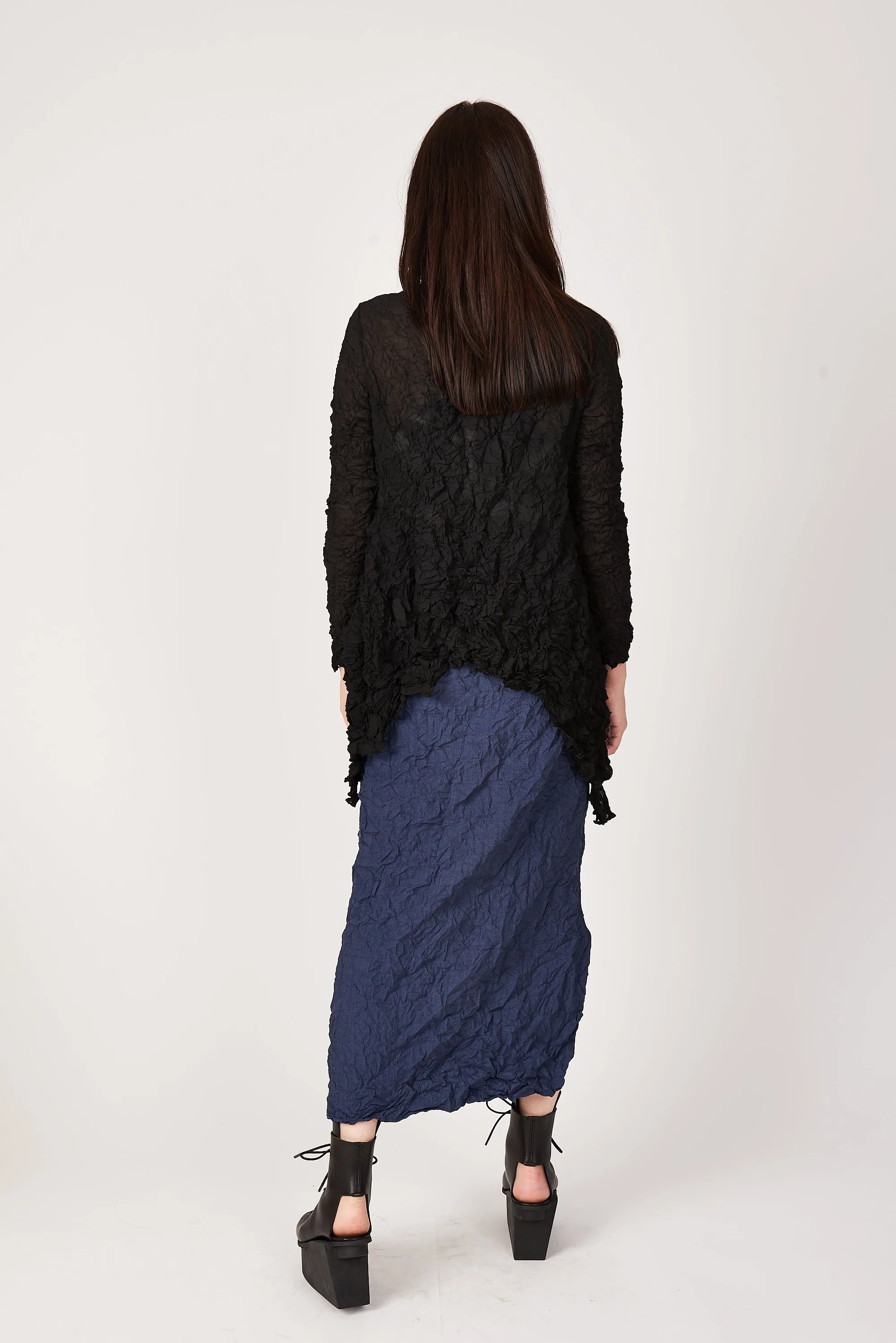 Moth Convertible Column Skirt | Navy