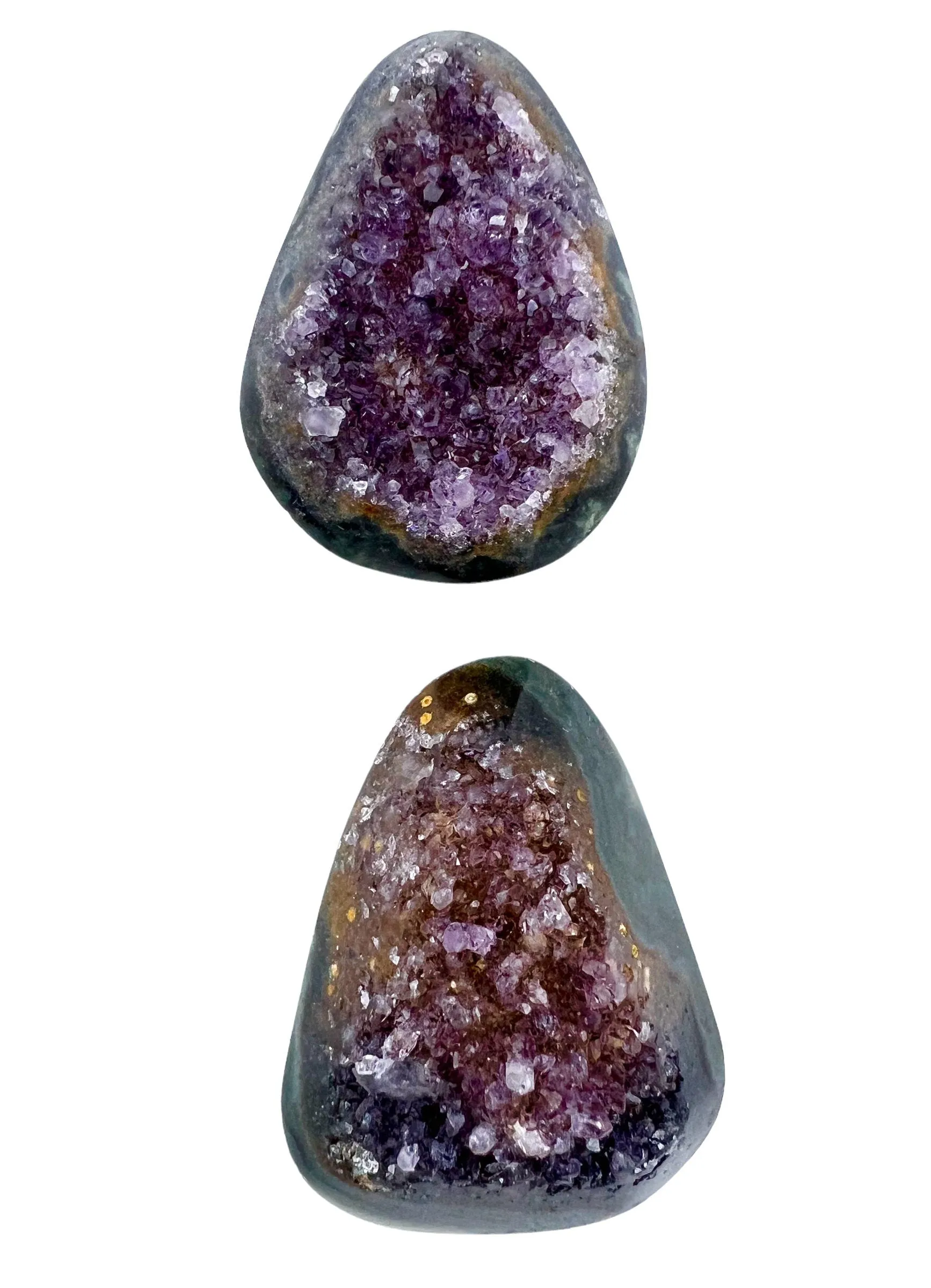 Natural amethyst druzy big designer cabochons (select 1 stone)