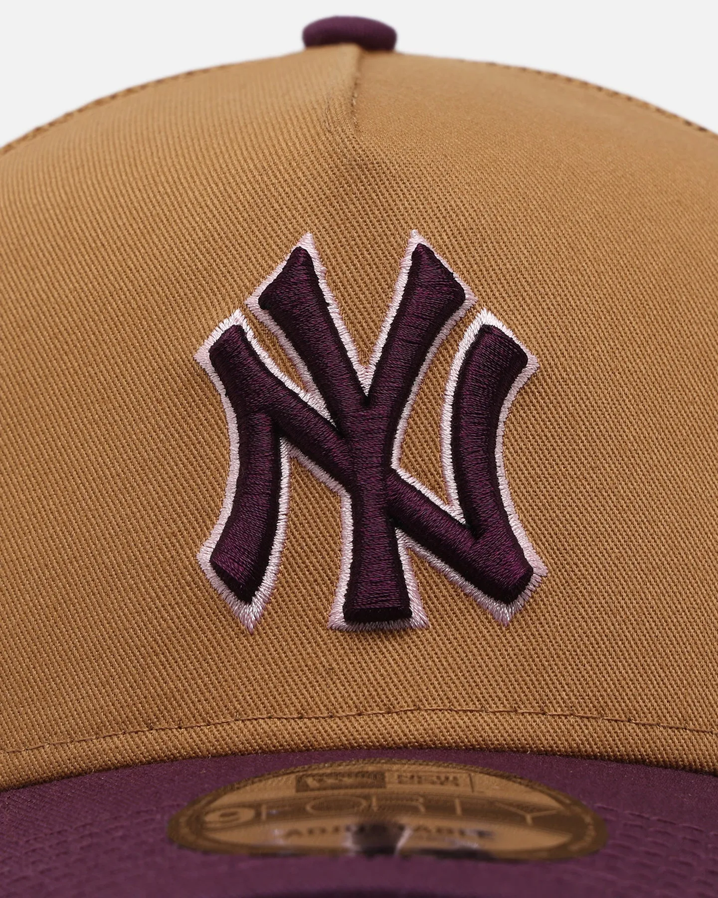 New Era New York Yankees 'Rustic Rose' 9FORTY A-Frame Trucker Snapback Wheat