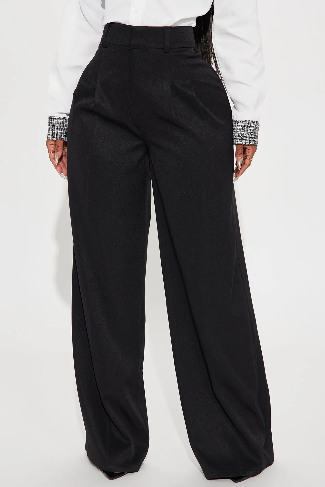 New To This Wide Leg Trouser - Black