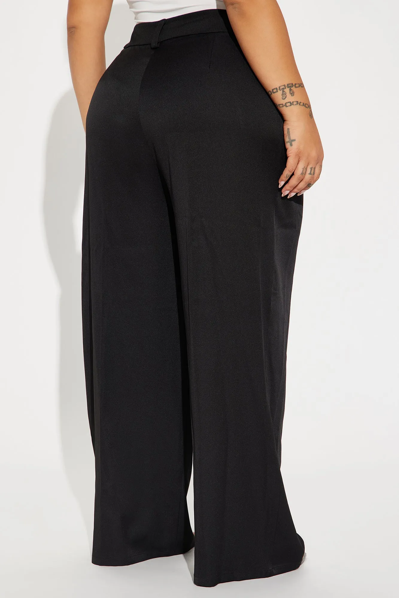 New To This Wide Leg Trouser - Black