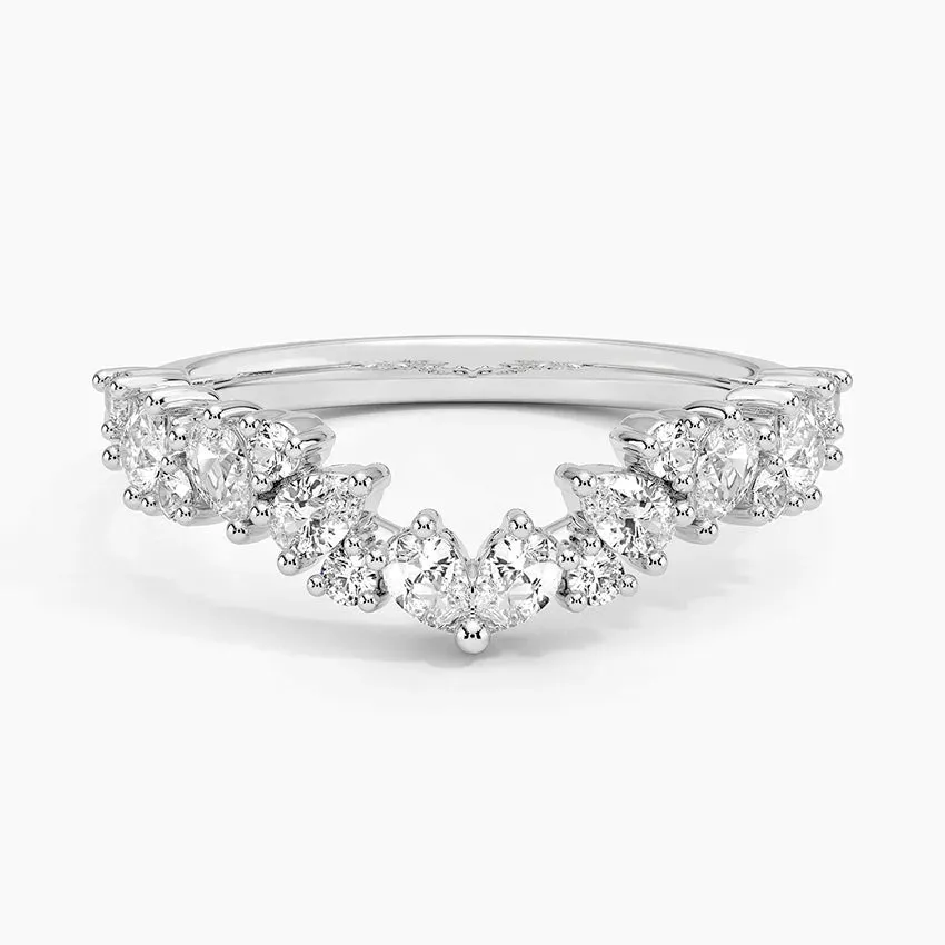 Olivetta Contoured Wedding Band Ring - LR115