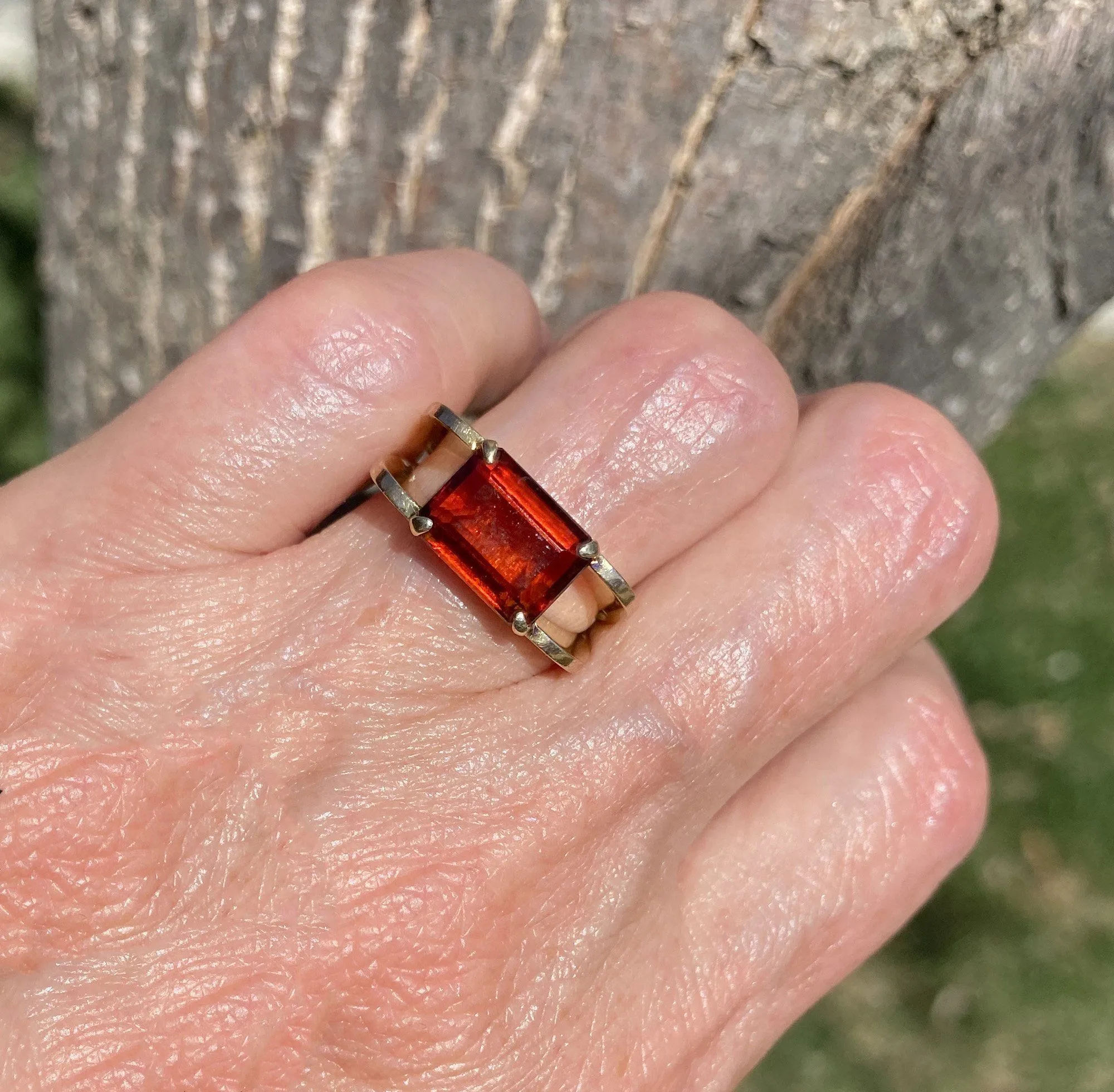 ON HOLD Art Deco 14K Gold Madeira Citrine Ring