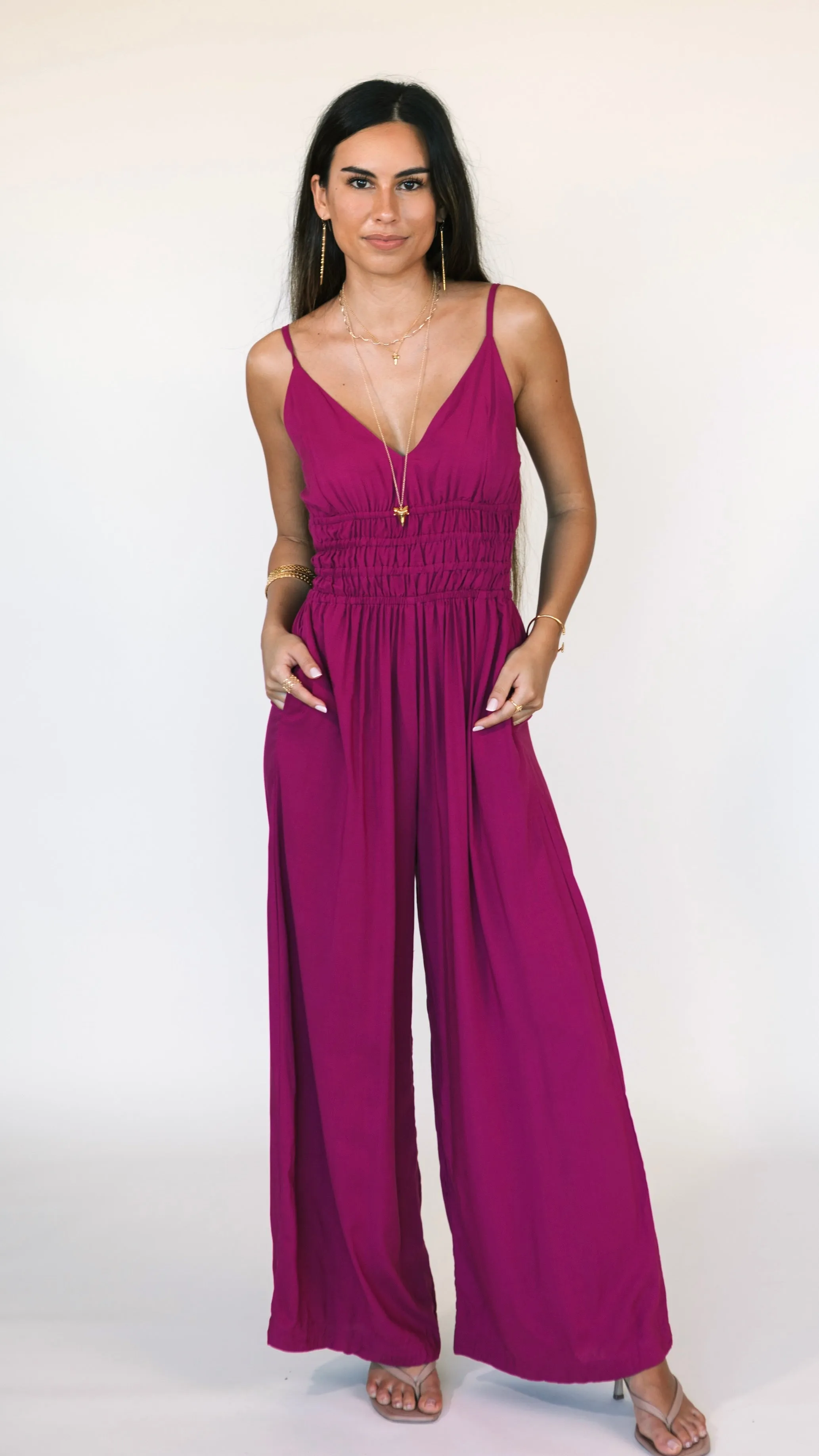 Opal Jumpsuit / Plum