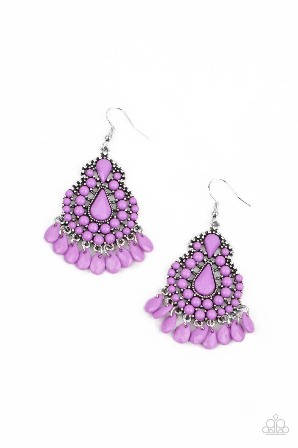 Paparazzi Earrings ~ Persian Posh - Purple