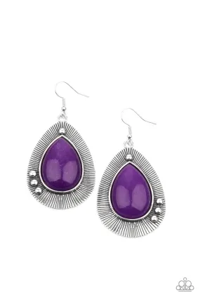 Paparazzi Western Fantasy - Purple Earrings