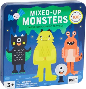 Petit Collage Mixed-Up Monsters Magnetic Travel Play Set – Mix & Match Magnetic Game