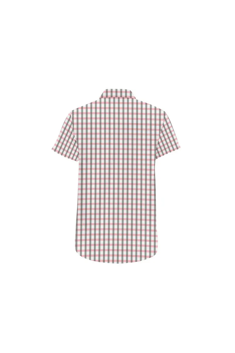 Pleasantly Plaid Men's All Over Print Short Sleeve Shirt