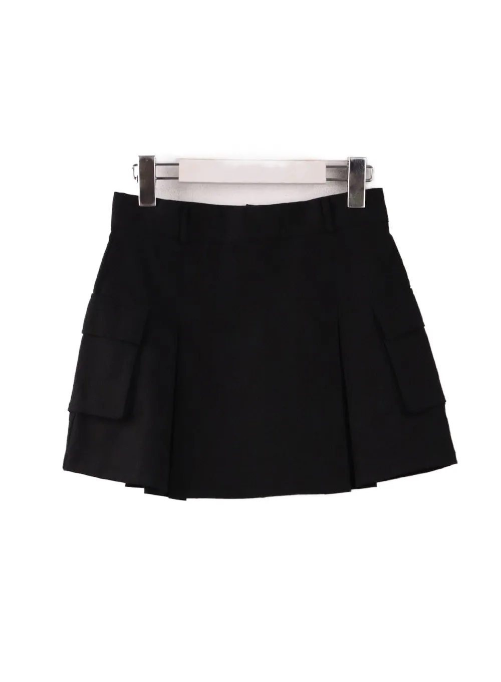 Pleated Pocket Mini Skirt IF408