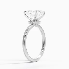 Princess Secret Halo Diamond Engagement Ring [Setting Only] - EC105Pr