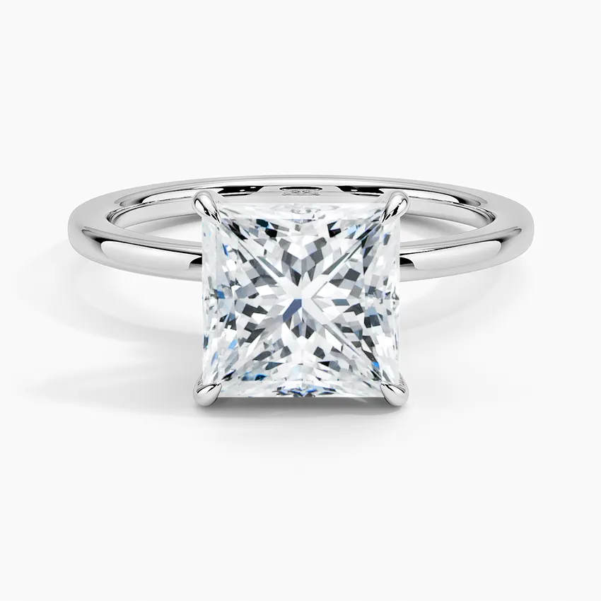 Princess Secret Halo Diamond Engagement Ring [Setting Only] - EC105Pr