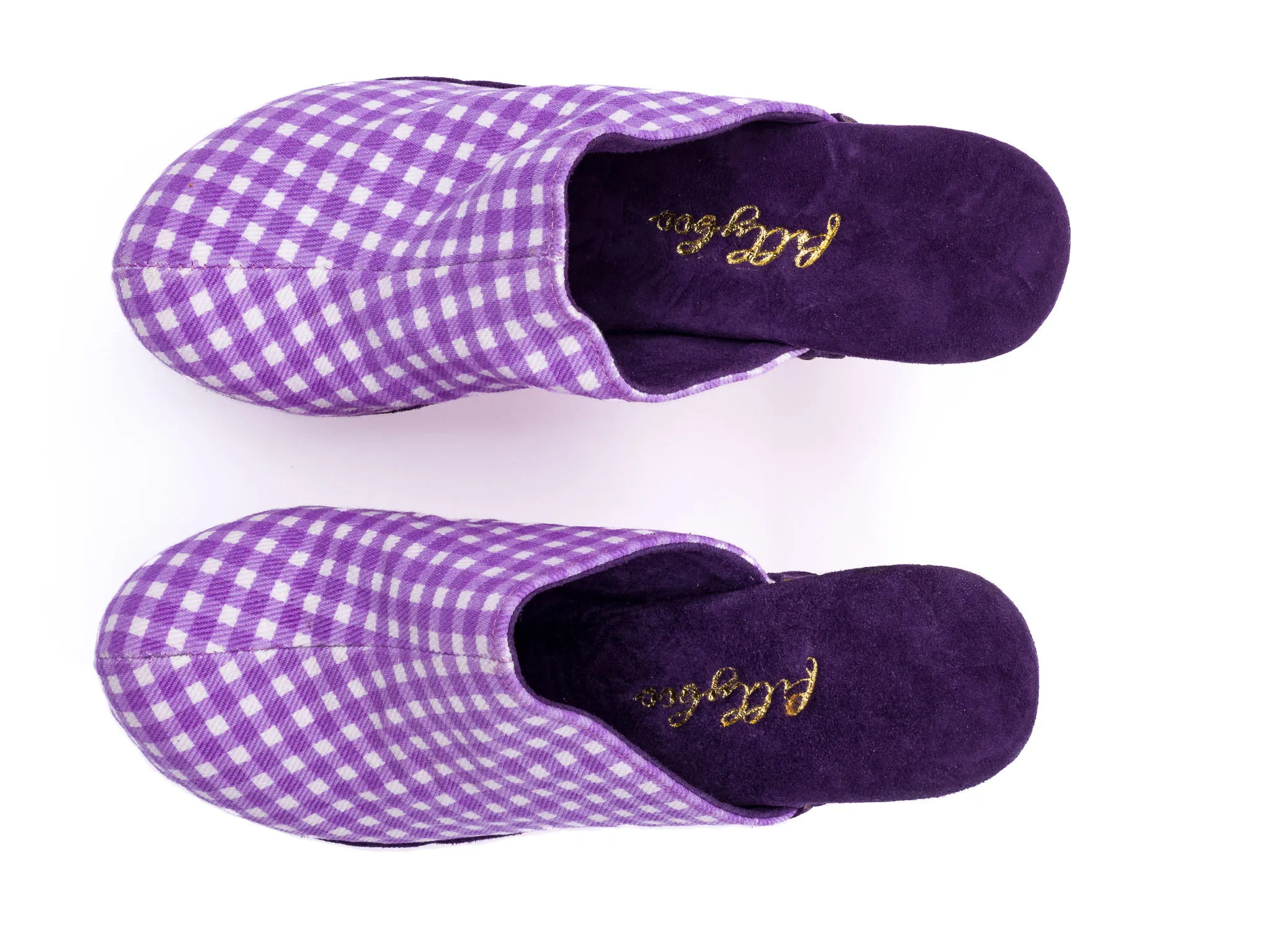 Purple Grape Gingham - Clog