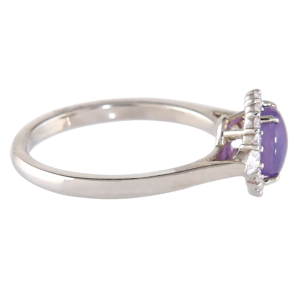 Purple Star Sapphire Ring