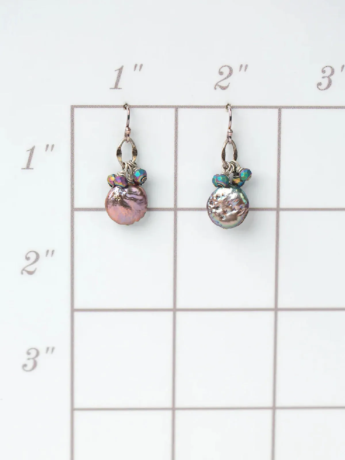 Reflections Coin Pearl Dangles by Anne Vaughan