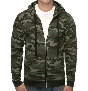 Sale: Men's/Women's Camo Camouflage Fleece Hoodie Made in USA 3510CMO