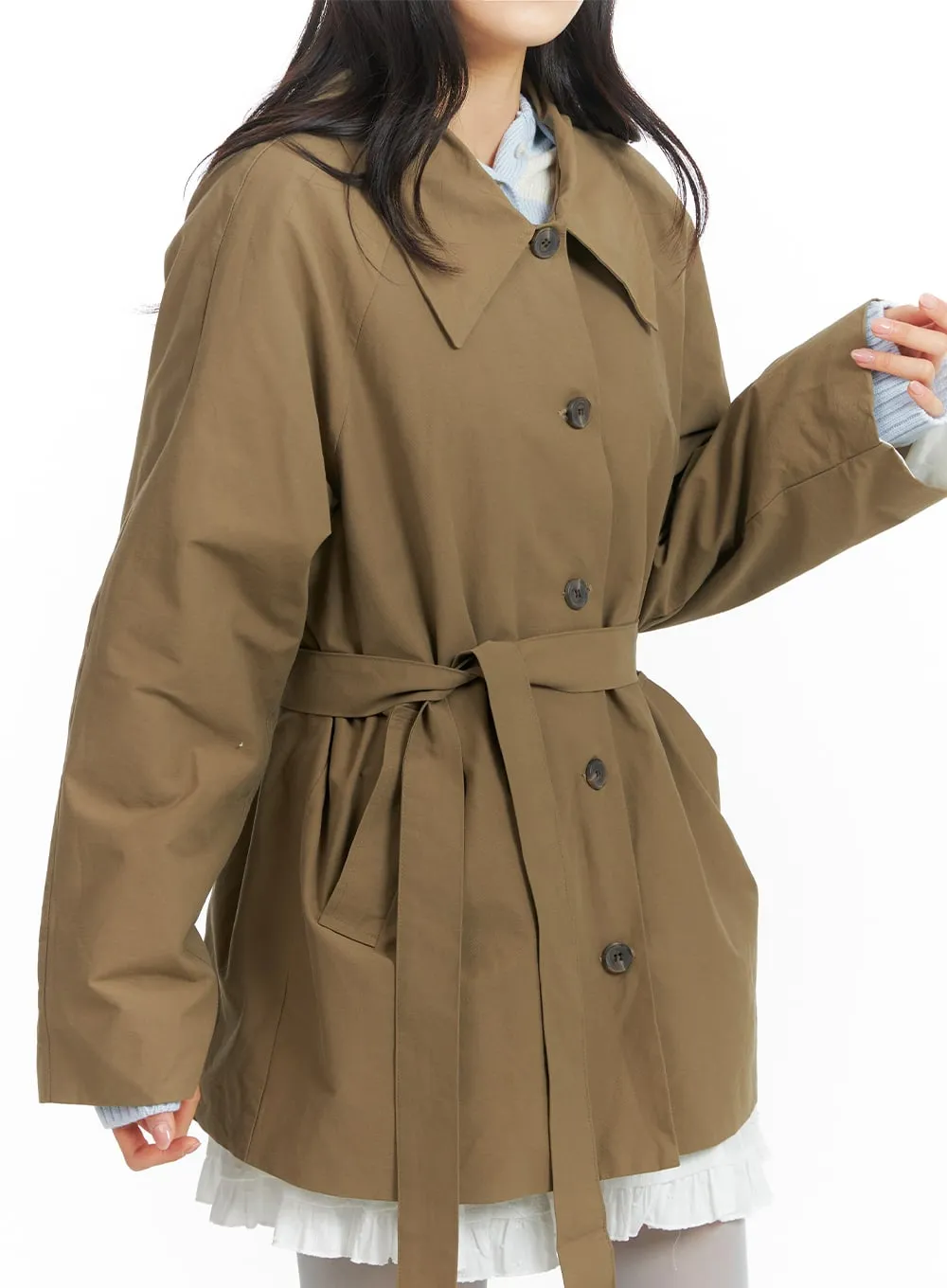 Short Trench Coat OF408