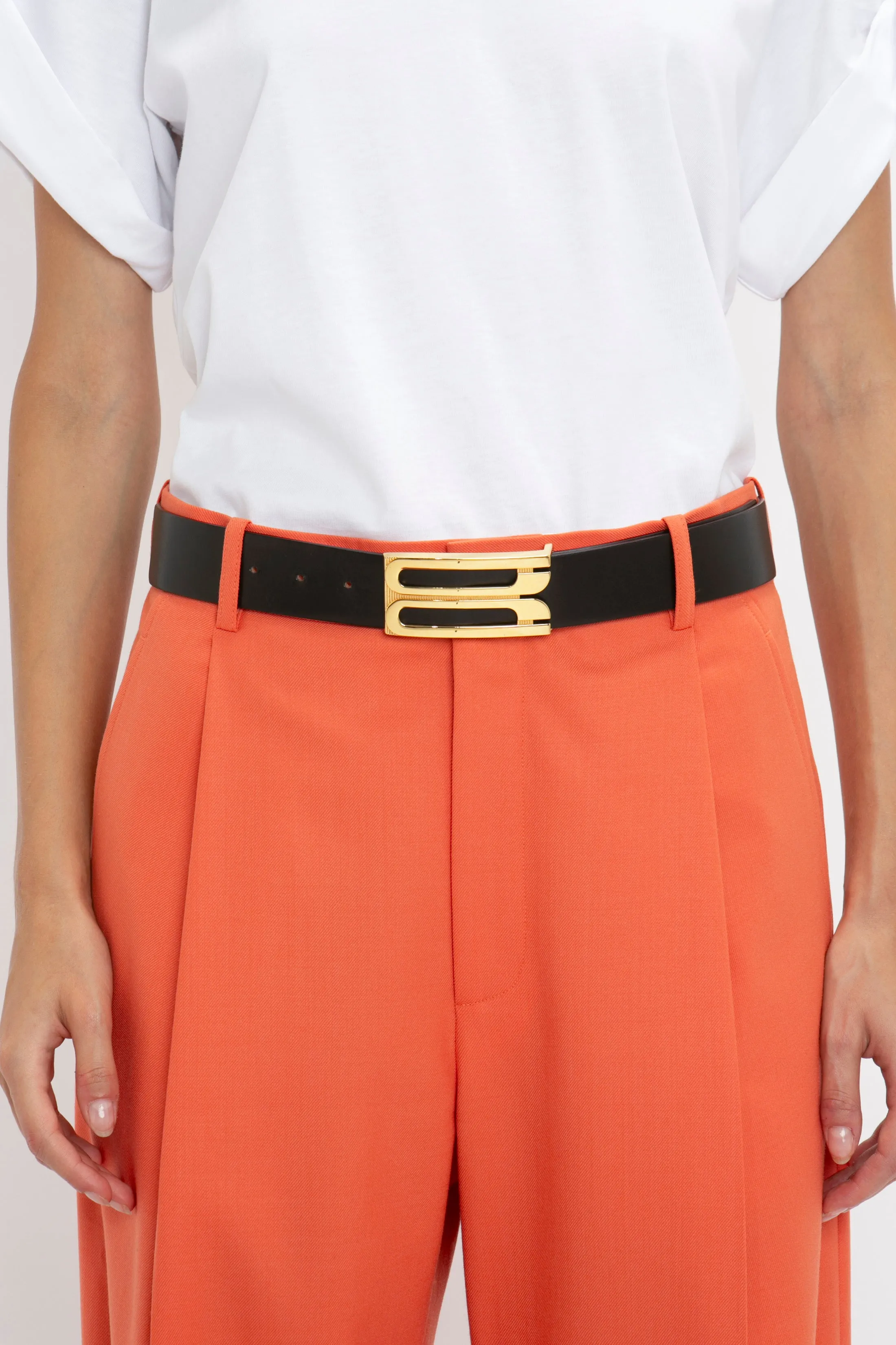 Single Pleat Trouser In Papaya