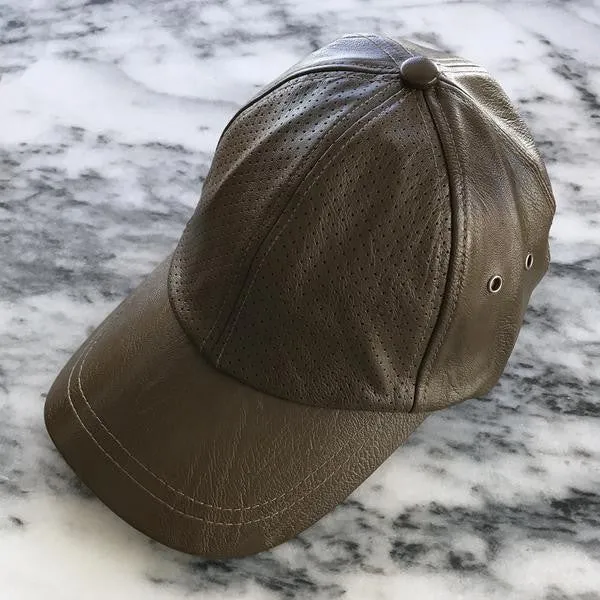 Sweat Active Vegan Leather Baseball Cap Army Green