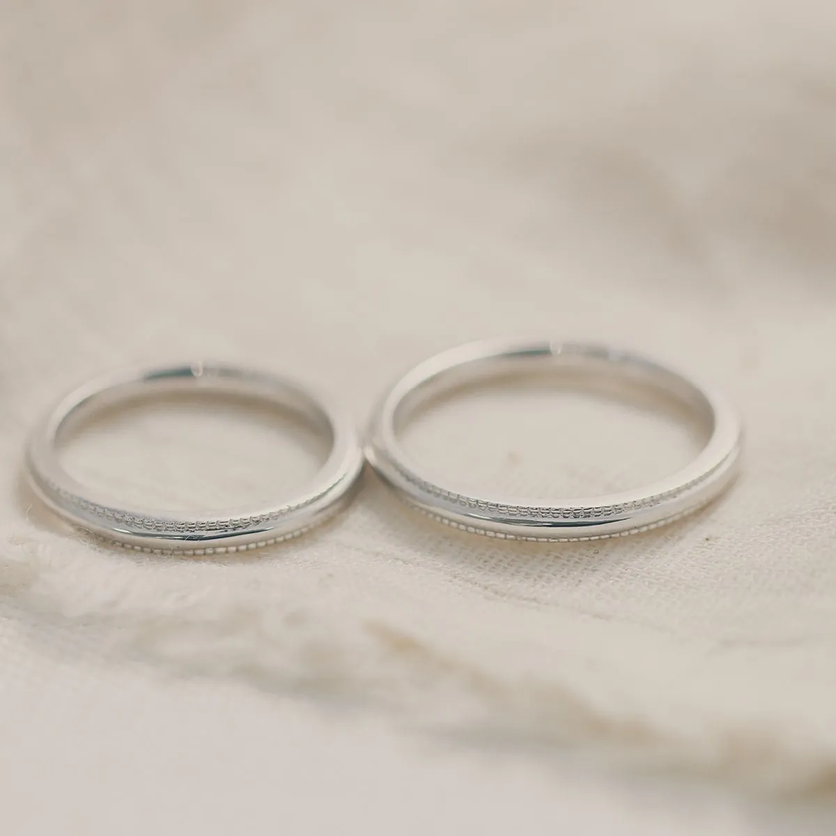 Unique Couple Wedding Ring Set - WM59