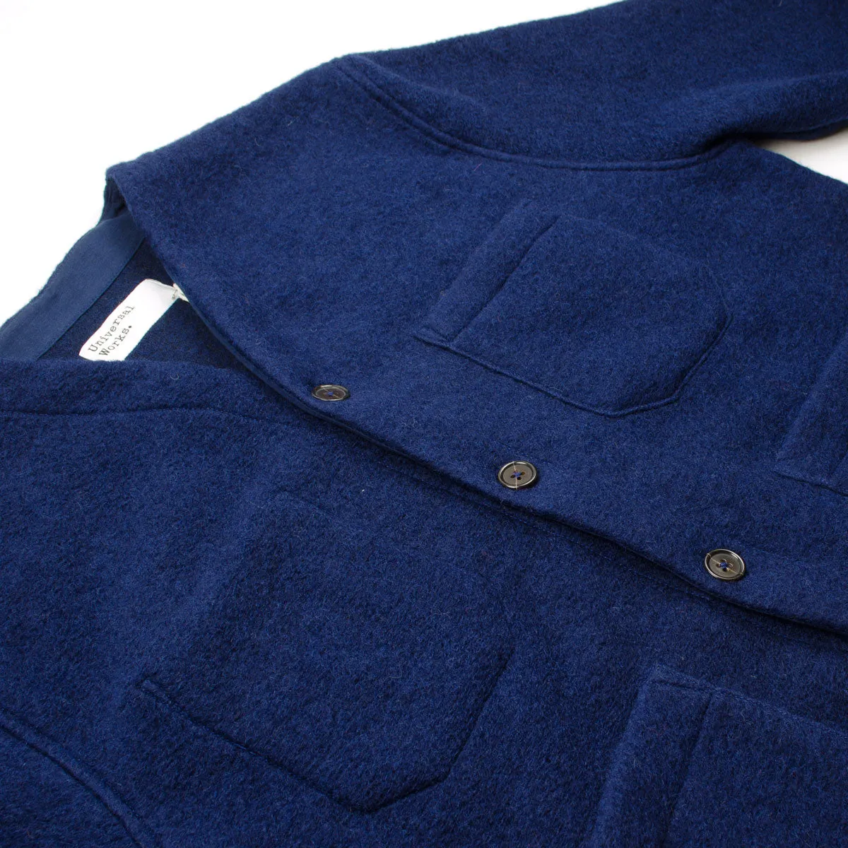 Universal Works - Cardigan Wool Fleece - Indigo