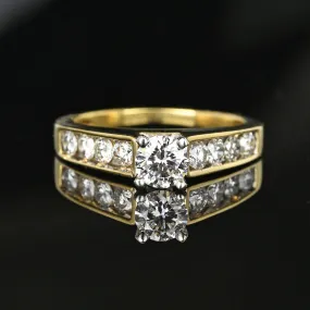 Vintage 1.15 Carat Diamond Solitaire Engagement Ring