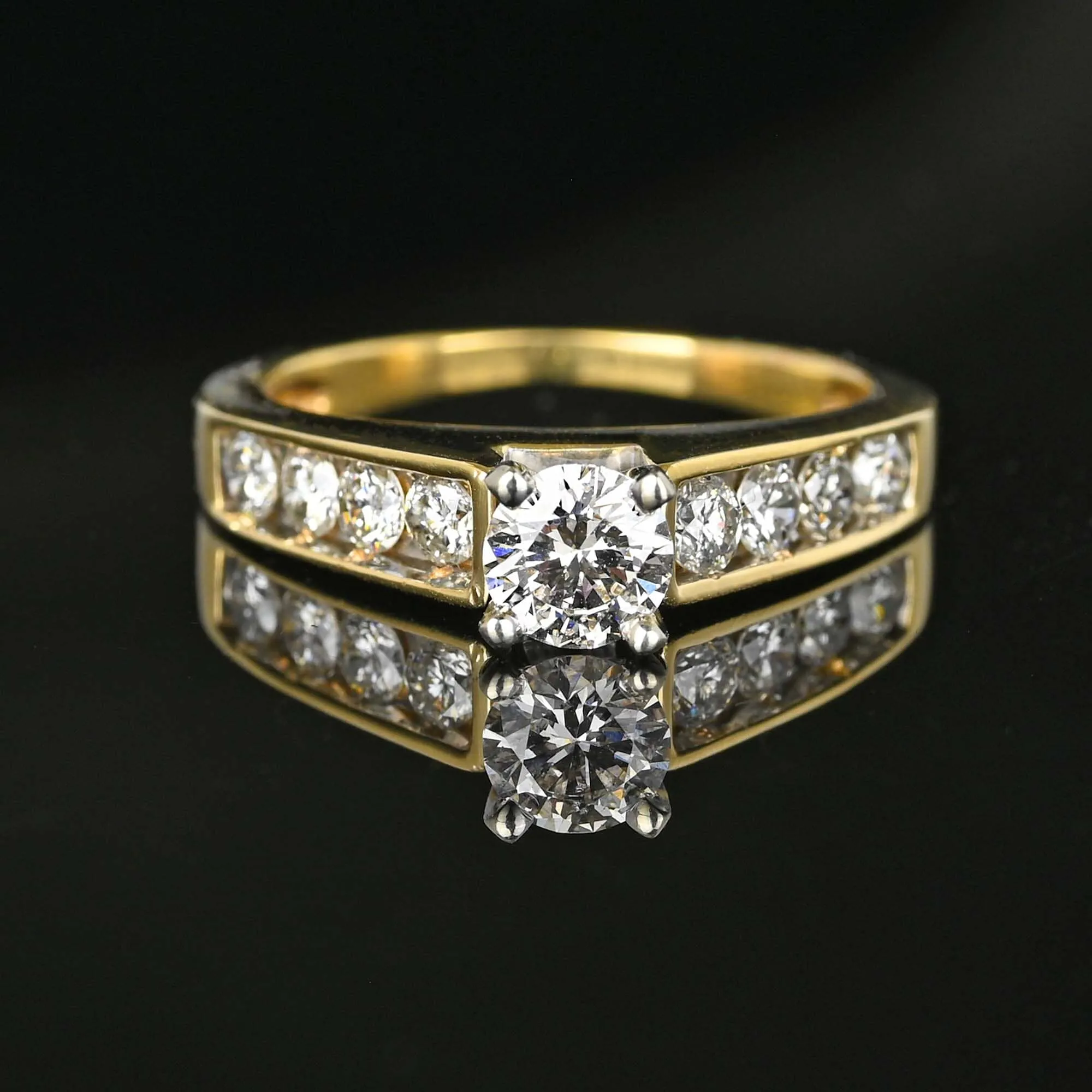 Vintage 1.15 Carat Diamond Solitaire Engagement Ring