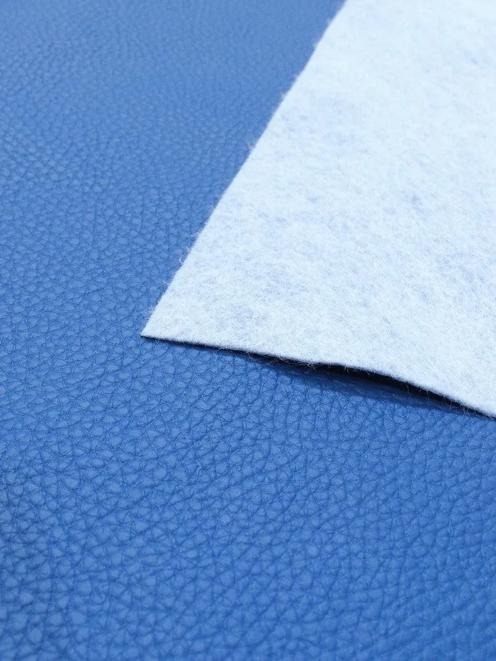 Vinyl Faux Fake Leather Pleather Grain Champion PVC Fabric / Dodger Blue