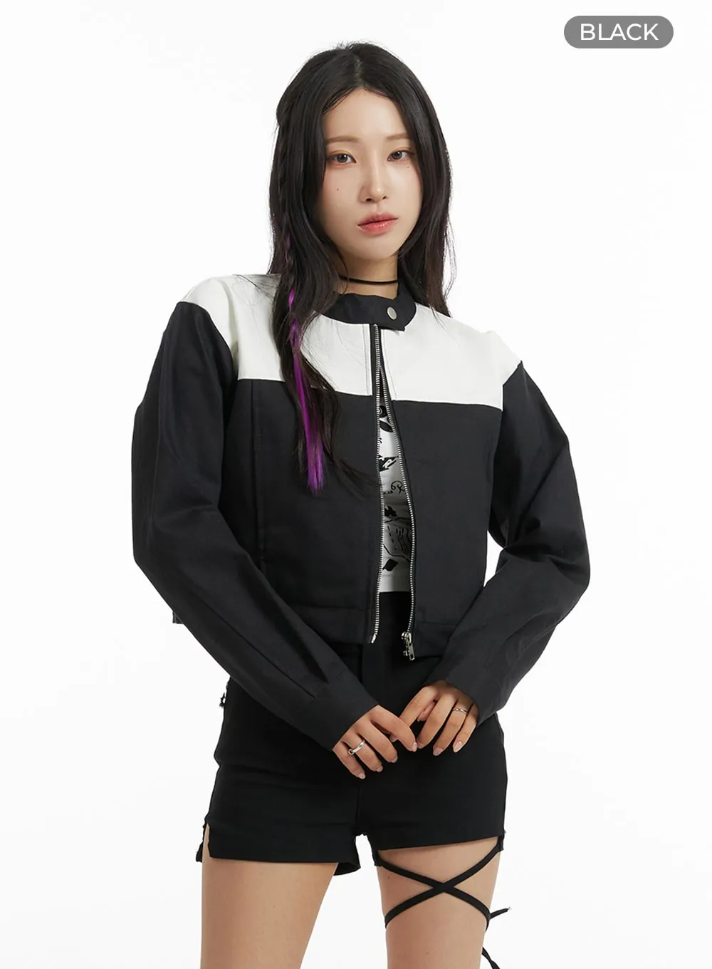 Zip-Up Biker Jacket IM405